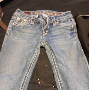 Rock Revival straight leg jeans woman's size 27x32